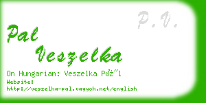 pal veszelka business card